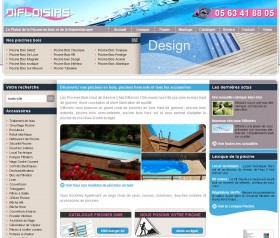 Nouveau site Internet de piscine en bois pour Difloisirs