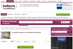 Le Lamistone présenté sur Batiactu 