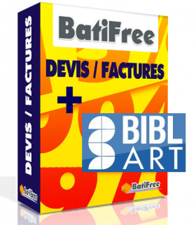 La solution logiciel BatiFree Devis + bibliothèque