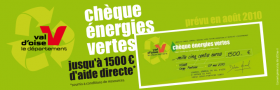 Le Conseil général du Val d'Oise lance le chèque énergie verte