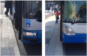Urbamat : Toutes les bordures quai bus n'offrent pas la même qualité de service..