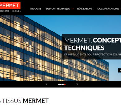 Le fabricant de toiles pour stores Mermet revisite totalement son site
