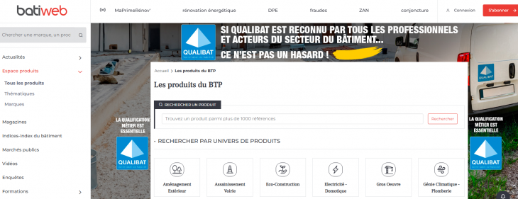 Référencer ses produits et être prescrit : les plateformes stratégiques du bâtiment
