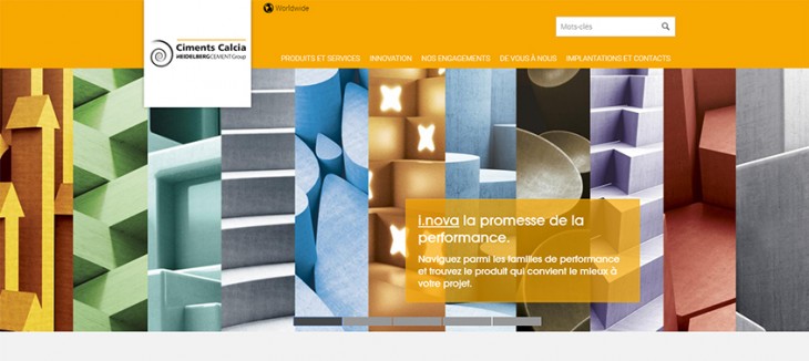 Ciments Calcia présente son nouveau site