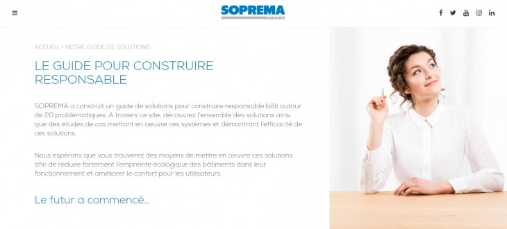 Soprema dévoile son guide des solutions pour bâtiments responsables