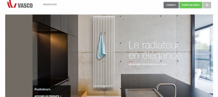 Radiateurs Vasco : un site web tout nouveau, tout chaud