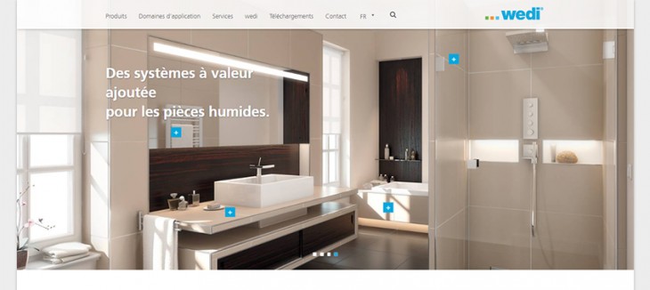 Le fabricant wedi s’offre un relooking pour son site