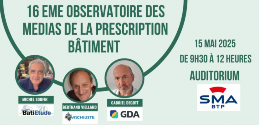 16ème édition de l'observatoire des médias du BTP