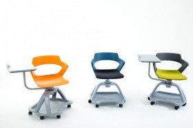 Mobilier de formation et learning lab : la chaise mobile QBS 